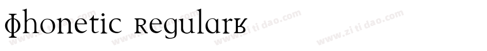 Phonetic Regular字体转换